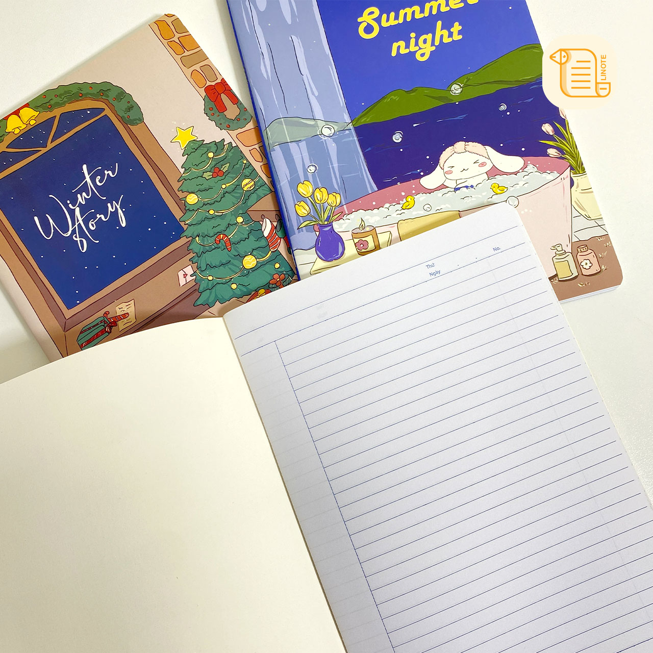 Vở kẻ ngang cao cấp FOUR SEASON 80-120 Trang, 70gsm