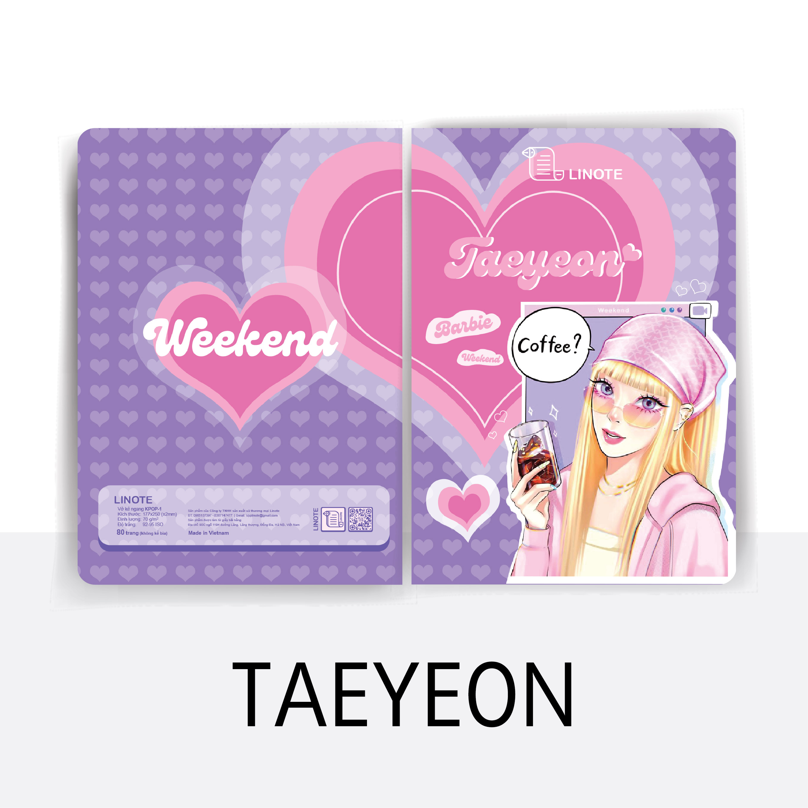 Vở kẻ ngang KPOP-2 72-200 Trang, 60gsm