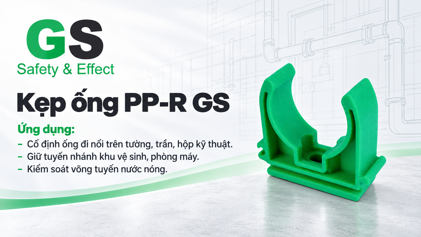 Kẹp ống PP-R GS