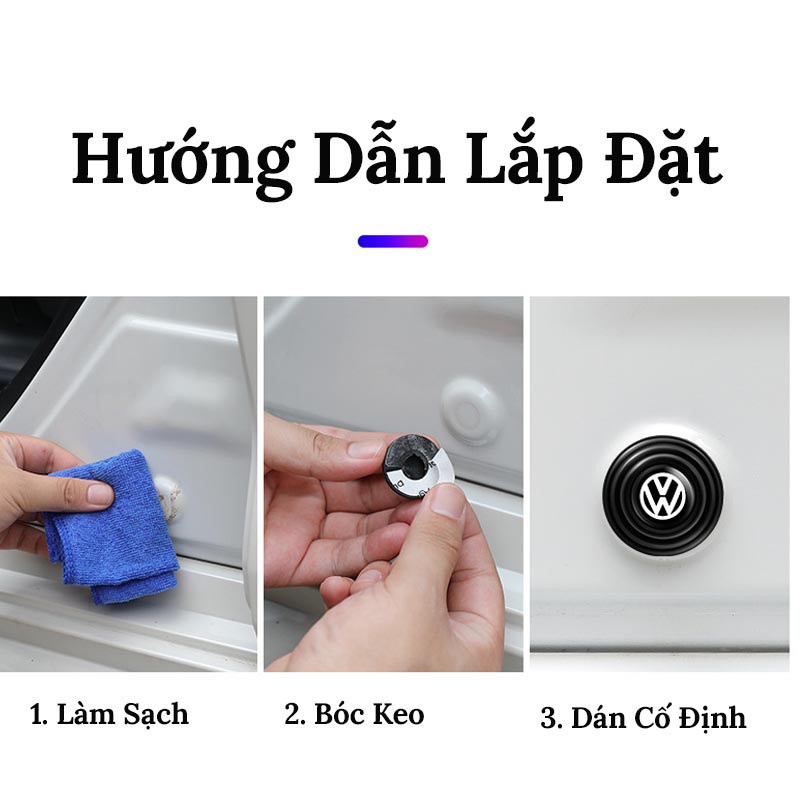 Đệm Giảm Chấn Ô Tô Chống Xóc, Núm Giảm Lực Đóng Cửa Xe Hơi