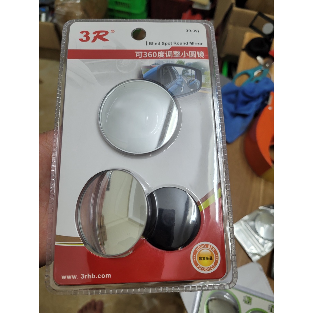 Gương Cầu Lồi Ô Tô Gắn Gương Hậu Xoay 360 – Xóa Điểm Mù, Tăng Tầm Nhìn