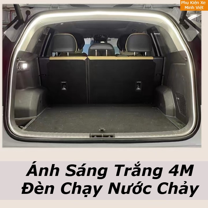 DẢI ĐÈN LED CỐP XE TỰ ĐỘNG 2M - 4M – SILICON CAO CẤP– ÁNH SÁNG 360° – LẮP ĐẶT DỄ DÀNG 12V
