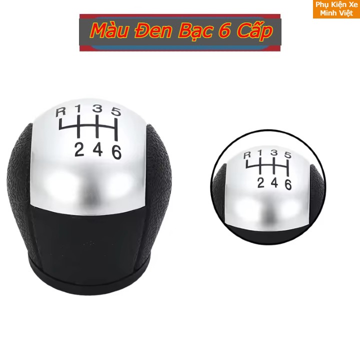 Tay cần số Ford Transit 6 cấp màu Đen & Đen Bạc