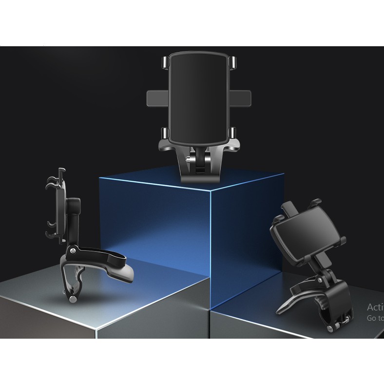 Giá Đỡ Điện Thoại Ô Tô Đa Năng Xoay 360° – Gắn Taplo, Gương, Che Nắng