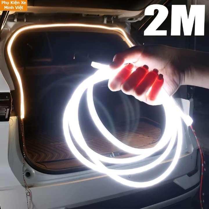 DẢI ĐÈN LED CỐP XE TỰ ĐỘNG 2M - 4M – SILICON CAO CẤP– ÁNH SÁNG 360° – LẮP ĐẶT DỄ DÀNG 12V