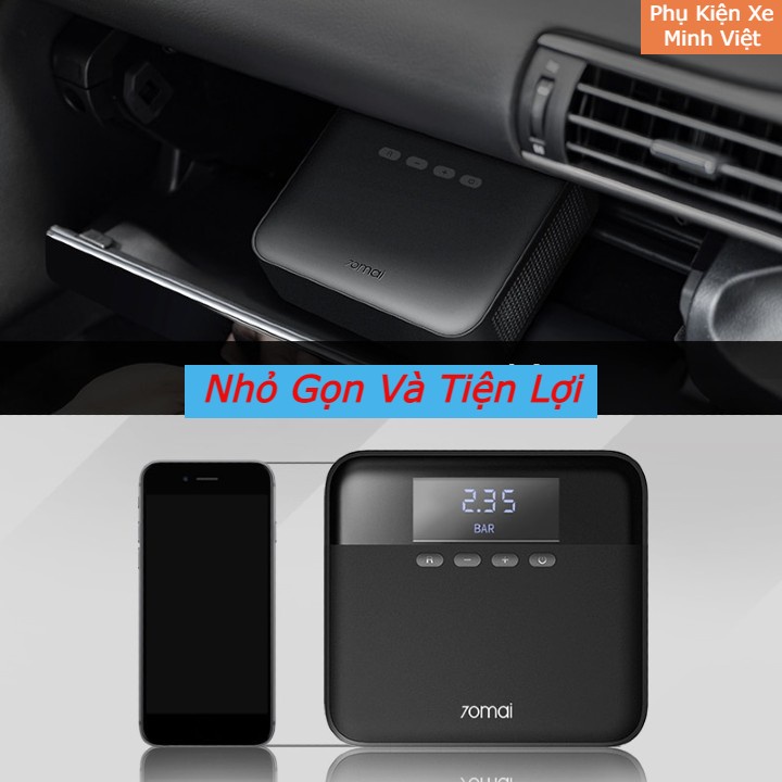 Bơm Ô Tô Xiaomi 70mai TP03 Chính Hãng – Bơm Điện Đa Năng, Tự Động Ngắt