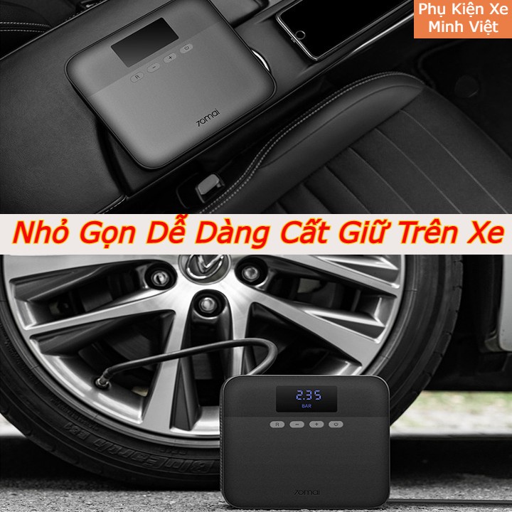 Bơm Ô Tô Xiaomi 70mai TP03 Chính Hãng – Bơm Điện Đa Năng, Tự Động Ngắt