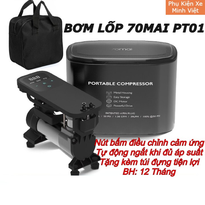 Máy Bơm Lốp Ô Tô Xiaomi TP01-Thiết Kế Thông Minh - Bơm Nhanh -Tiện Lợi