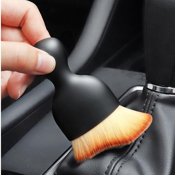 Chổi vệ sinh nội thất ô tô có nắp đậy – Lông mềm làm sạch các khe kẽ
