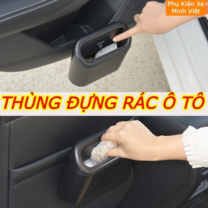 Thùng Rác Mini Để Ô Tô Đa Năng Gắn Cửa Xe, Sau Ghế , Nhựa ABS Cao Cấp