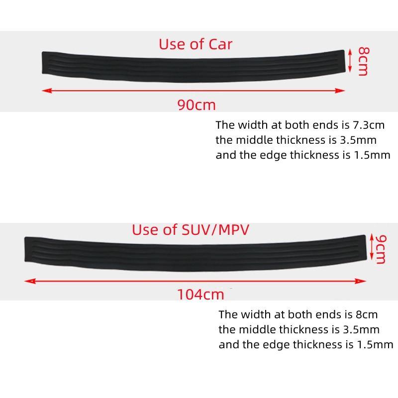 Nẹp Chống Trầy Cốp Sau Ô Tô, Bảo Vệ Cản Sau, Ngăn Trầy Xước Sơn