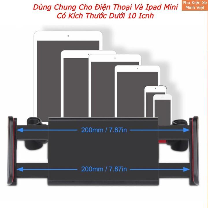 Kẹp Điện Thoại Ipad Mini Gắn Ghế Sau Ô Tô Chất Liệu Hợp Kim Nhựa ABS