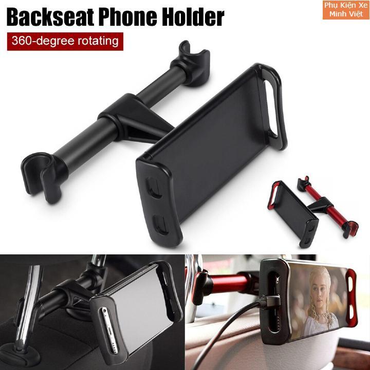 Kẹp Điện Thoại Ipad Mini Gắn Ghế Sau Ô Tô Chất Liệu Hợp Kim Nhựa ABS