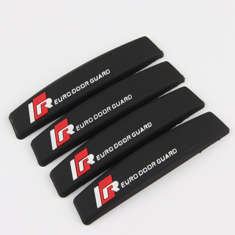 Bộ 4 Miếng Dán Chống Va Đập Cánh Cửa Ô Tô Cao Su Đàn Hồi Keo 3M