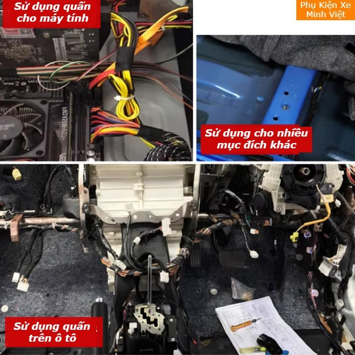 Băng Dính Vải Chịu Nhiệt Quấn Dây Điện Ô Tô – Cách Điện Tốt