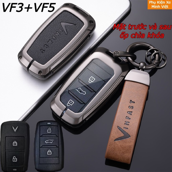Ốp Chìa Khóa Xe VinFast VF3, VF5 - Dùng Chung Mẫu Mới