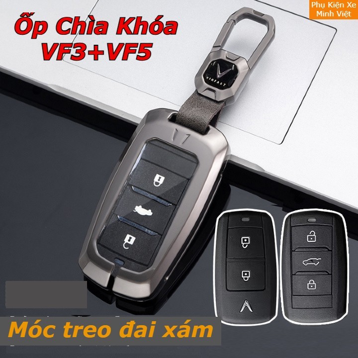 Ốp Chìa Khóa Xe VinFast VF3, VF5 - Dùng Chung Mẫu Mới