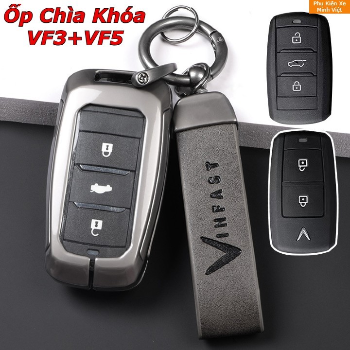 Ốp Chìa Khóa Xe VinFast VF3, VF5 - Dùng Chung Mẫu Mới