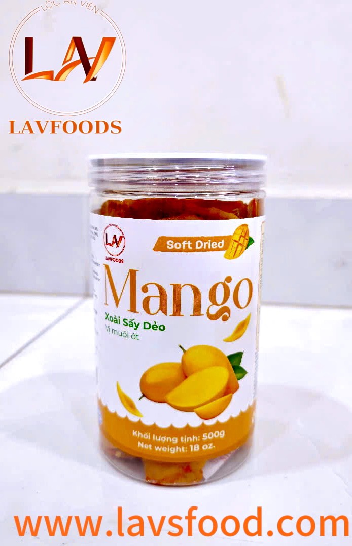 Xoài sấy dẻo muối ớt Lavfoods