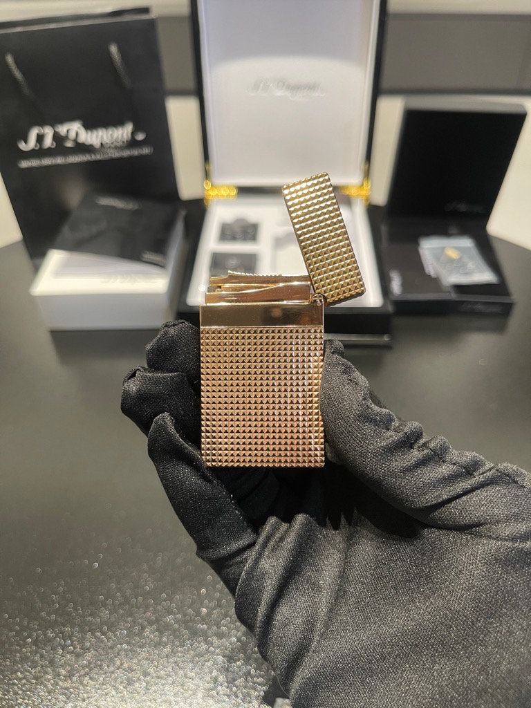 S.T. Dupont Guilloche Rose Gold