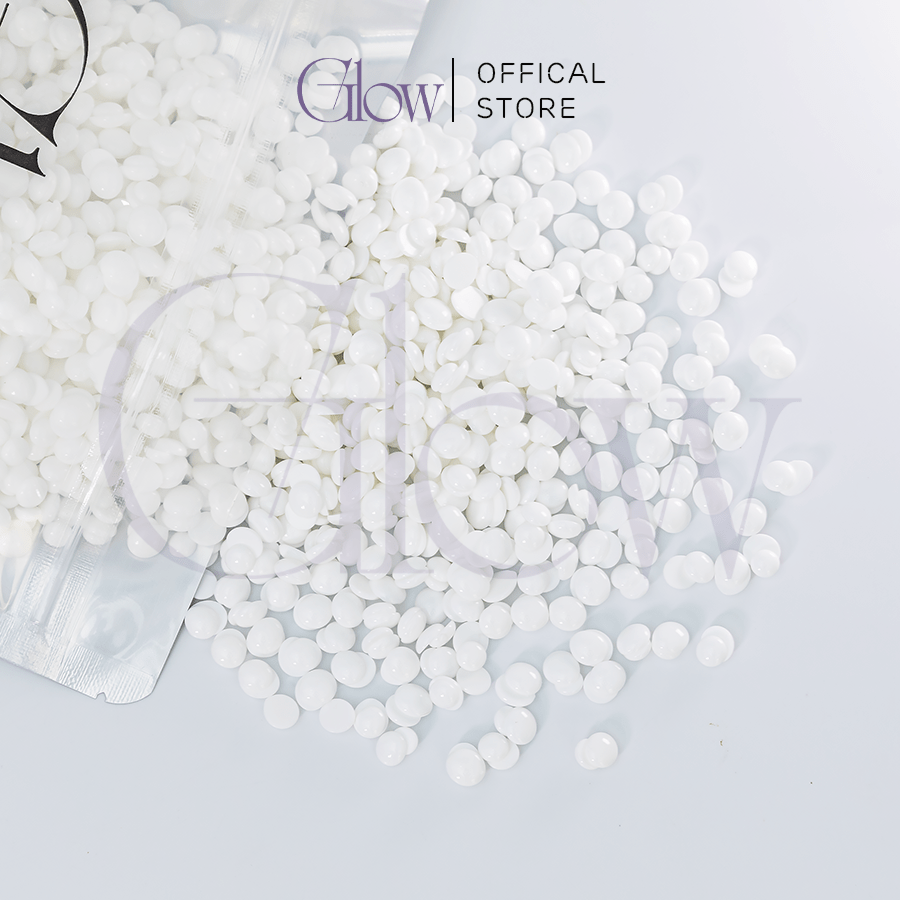 Sáp Wax Lông Sữa Dừa Premier Cao Cấp Túi 100gr GLOW WAXING Siêu Bám Lông Chuyên Dùng Cho Da Nhạy Cảm Tặng Que