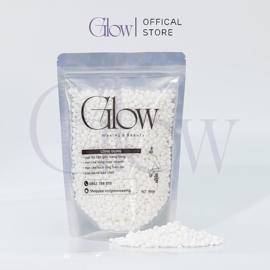 Combo Nồi Nấu Sáp Wax Lông Silicone Chống Dính + 100gr Sáp Premium Siêu Bám Lông Tặng Que Phết Sáp CHE TÊN - 1092