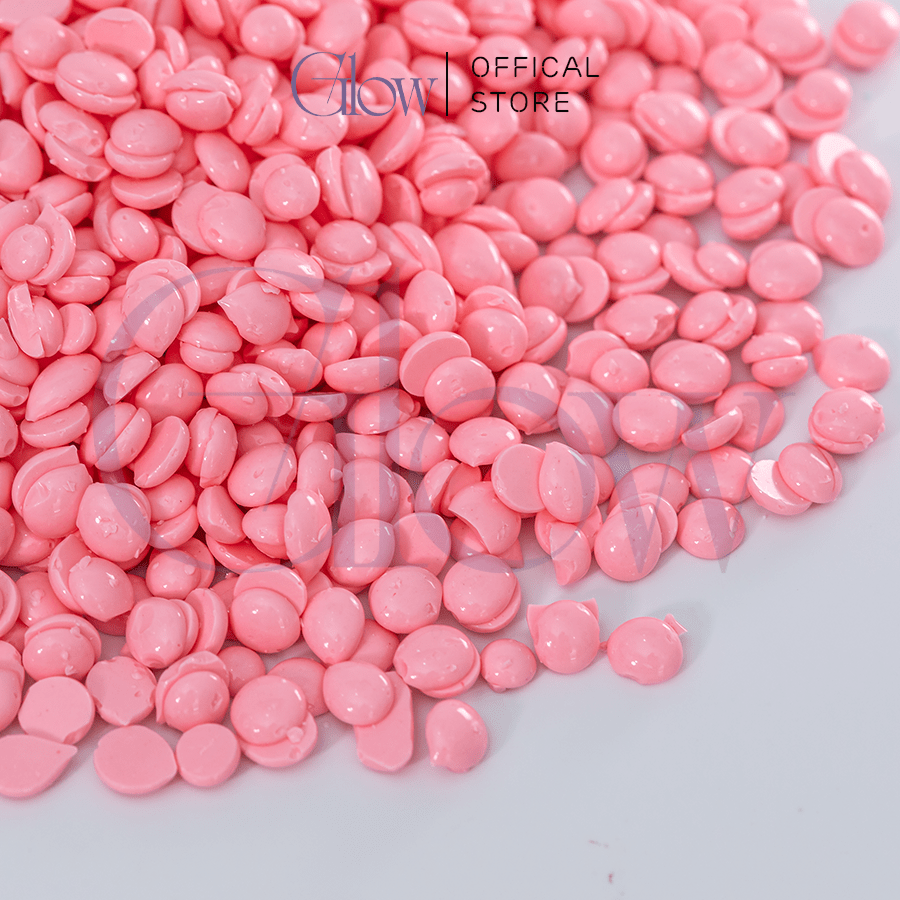 Combo 300gr Sáp Dừa Hồng Cao Cấp, Cho Da Nhạy Cảm, Siêu Bám Lông + Nồi Nấu Sáp ProWax200 Chống Dính Mini GLOW WAXING + Mỡ Trăn Hoa Nhài 10ml Tặng Que CHE TÊN - 1013
