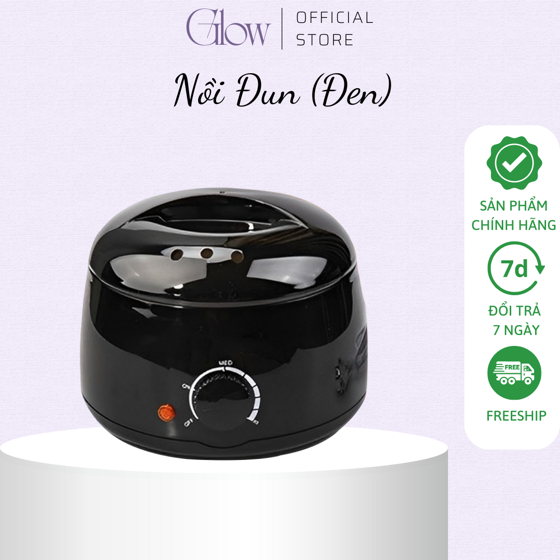 Combo Nồi Đun Sáp Wax Lông ProWax 100 + 100gram Sáp Dừa Hồng Wax Lông Cao Cấp,Siêu Bám Lông, Dành Cho Mọi Loại Da GLOW WAXING Tặng Que CHE TÊN - 8582