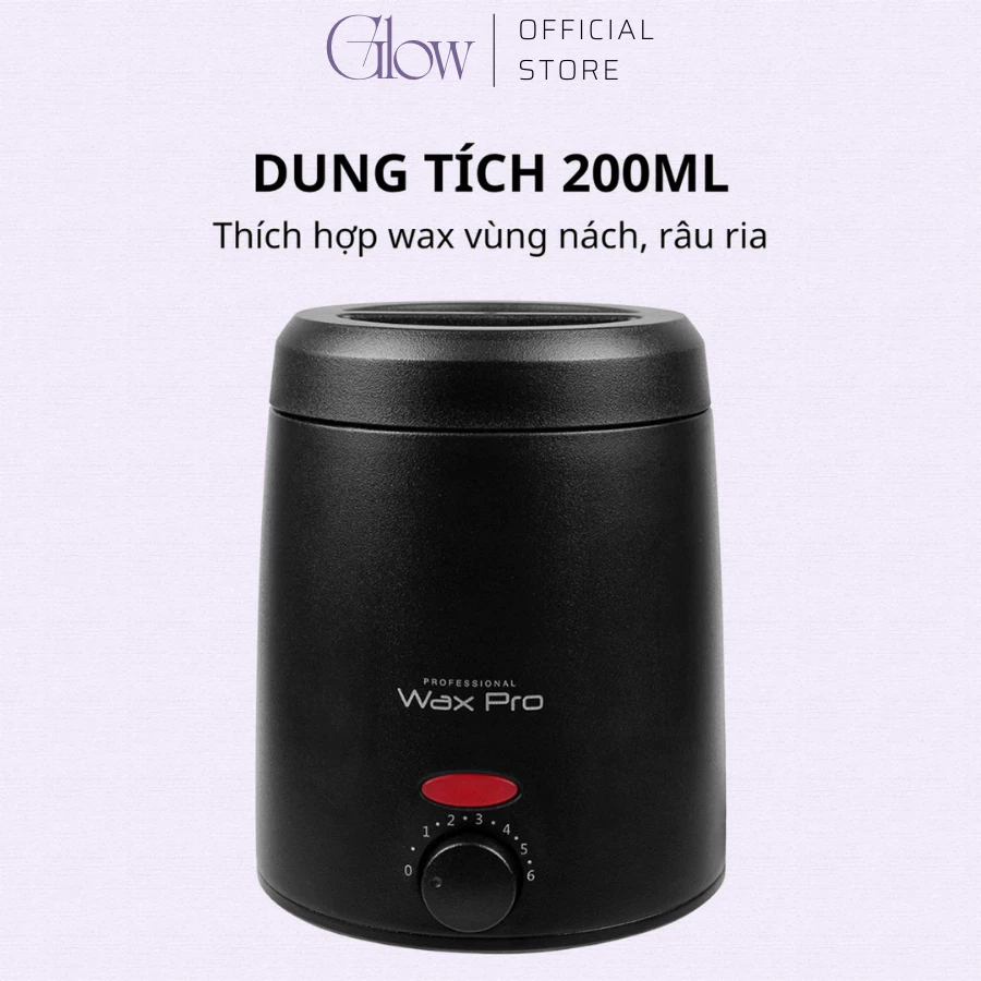 Combo 100gr Sáp Ngọc Trai Premium + Nồi Nấu Sáp Wax Lông Chống Dính Mini 200 GLOW WAXING