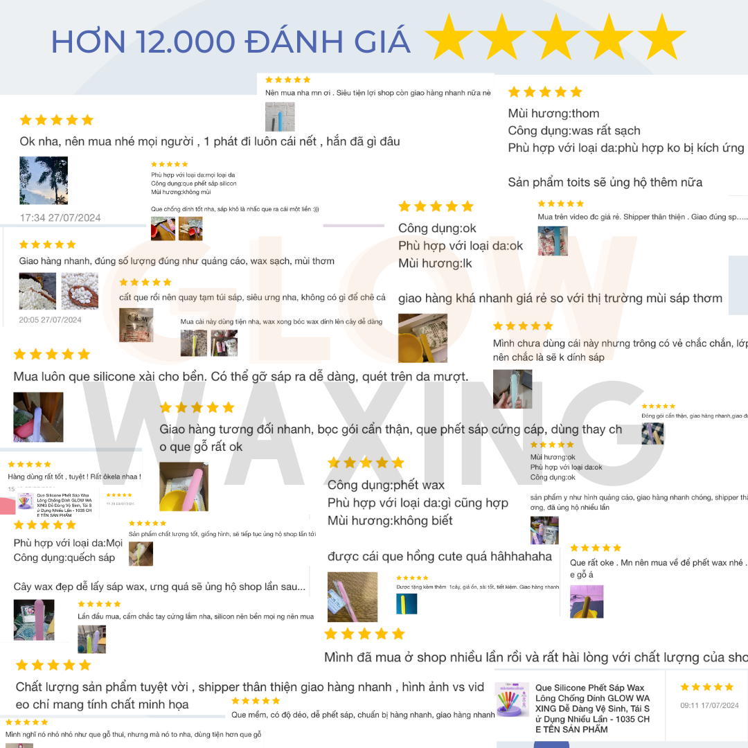 Combo Sáp Wax Lông Sữa Dừa 100gr GLOW WAXING + Mỡ Trăn Hoa Nhài 10ml + Chén Silicon Nấu Sáp Wax Lông Tặng Que CHE TÊN