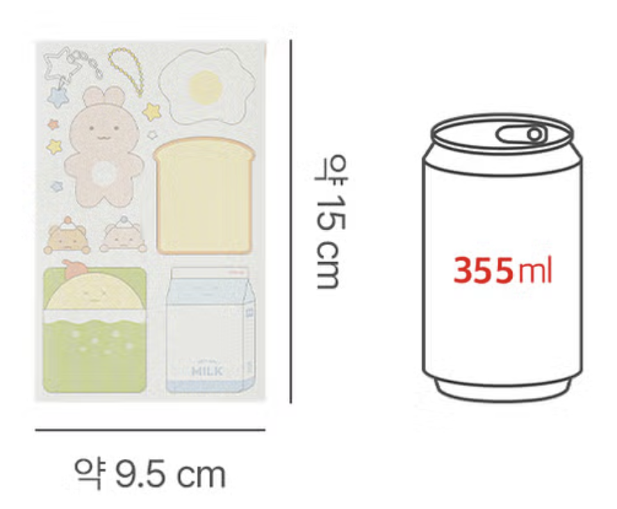 STICKER ghi chú set 4 tấm