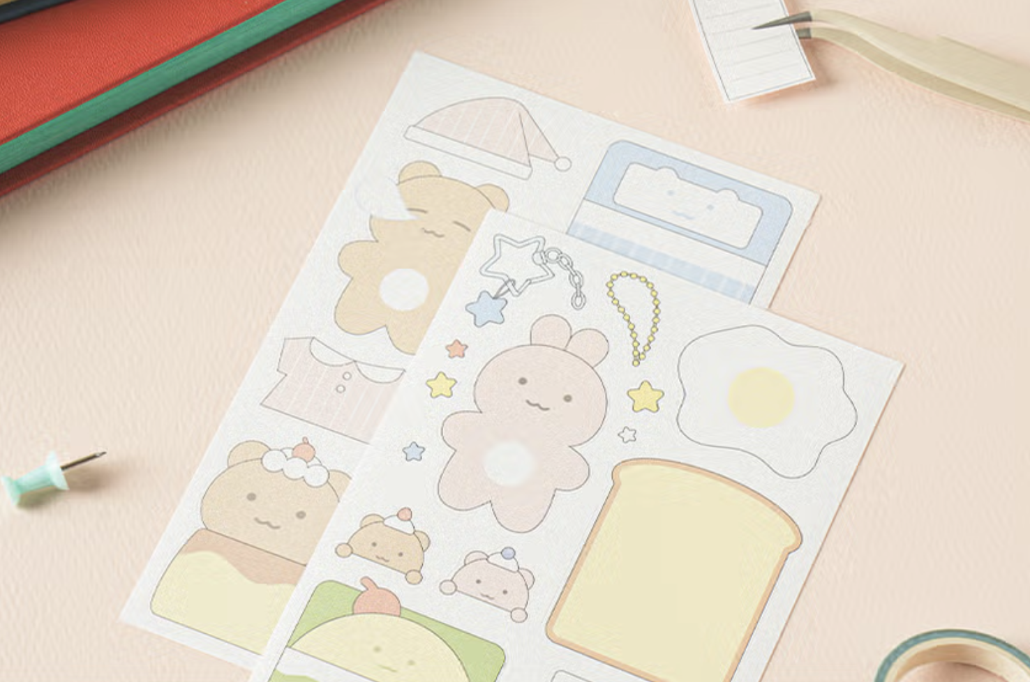 STICKER ghi chú set 4 tấm