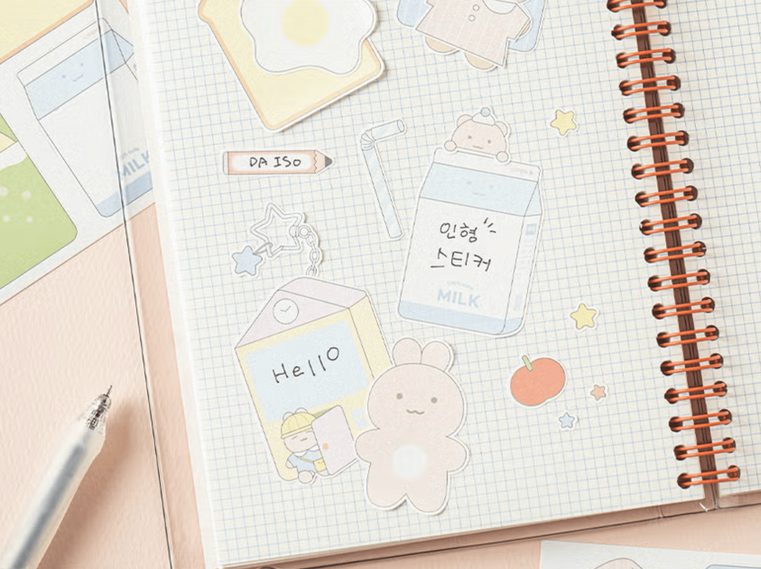 STICKER ghi chú set 4 tấm