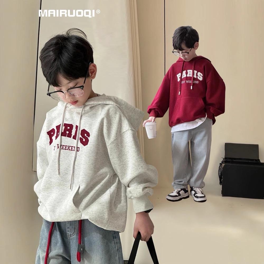 ￼Áo Hoodie lót lông size đại bé trai QCCCH108