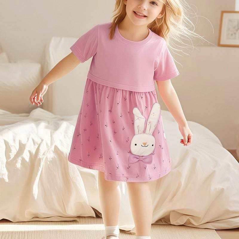 Váy Little Maven hồng thỏ 3D Đủ TagH92