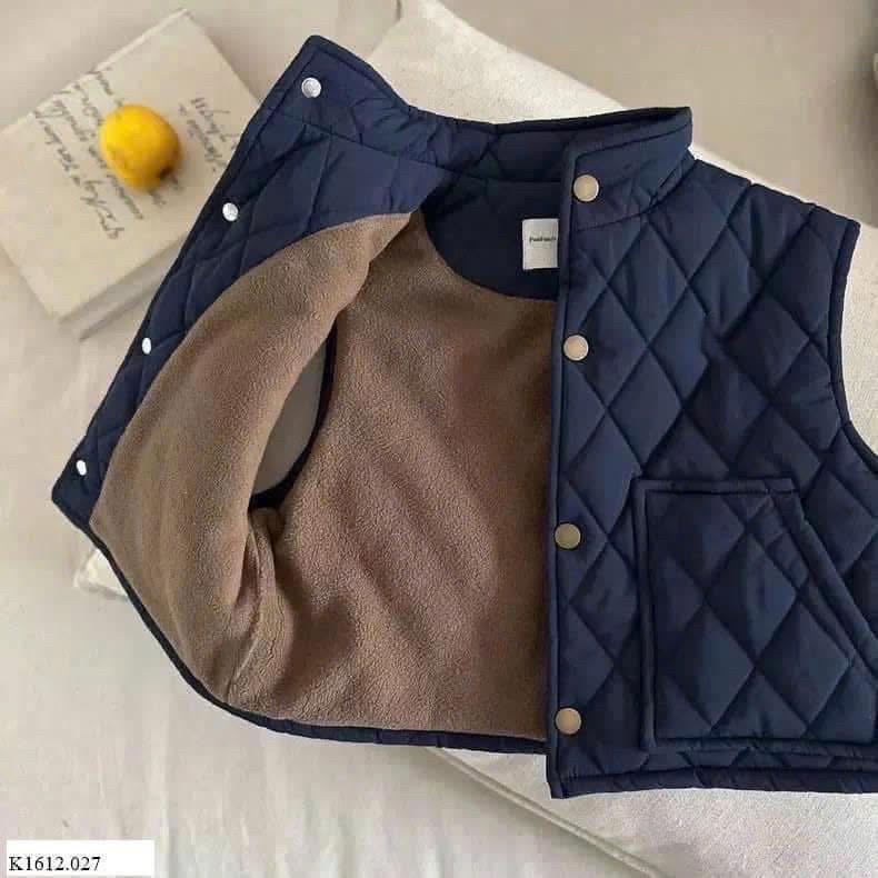 Áo gile trần trám lót lông cho bé QCCcH110