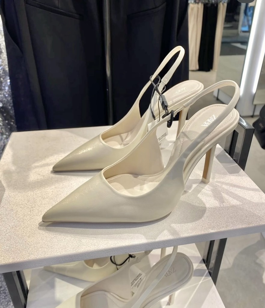 Giày Zr Slingback trơn mũi nhọn<2K> ( Hàng sẵn) lùi 1 szH216/ 6891-11/ T1.3