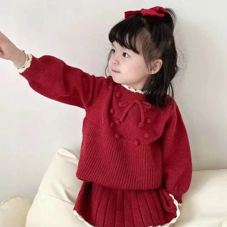 Set len đỏ bé gái QCCC dày dặnH109