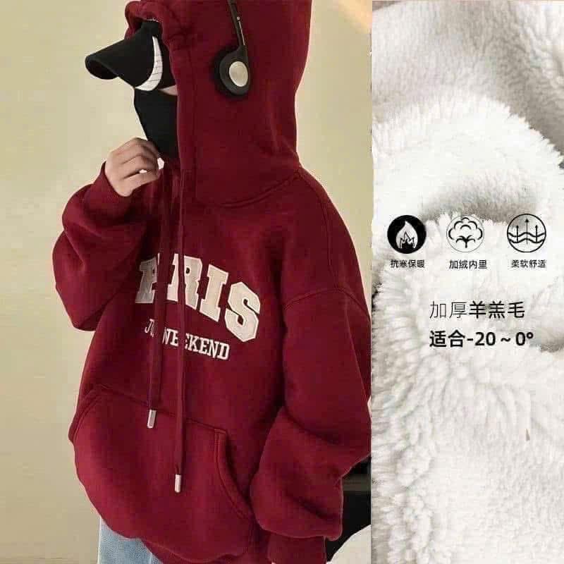 ￼Áo Hoodie lót lông size đại bé trai QCCCH108