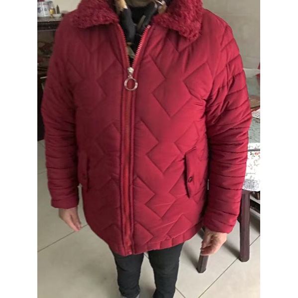 Áo phao bà lót lông (sẵn Tím và Nâu)H300