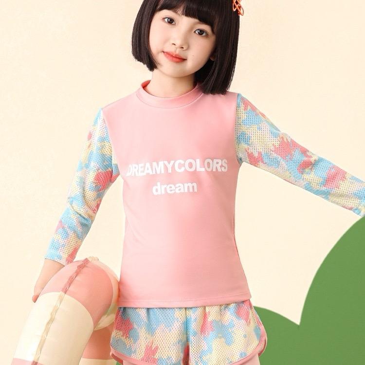 Bộ Bơi Ylike hồng đại dài chân dài tay QCCCH79