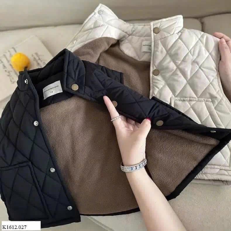 Áo gile trần trám lót lông cho bé QCCcH110