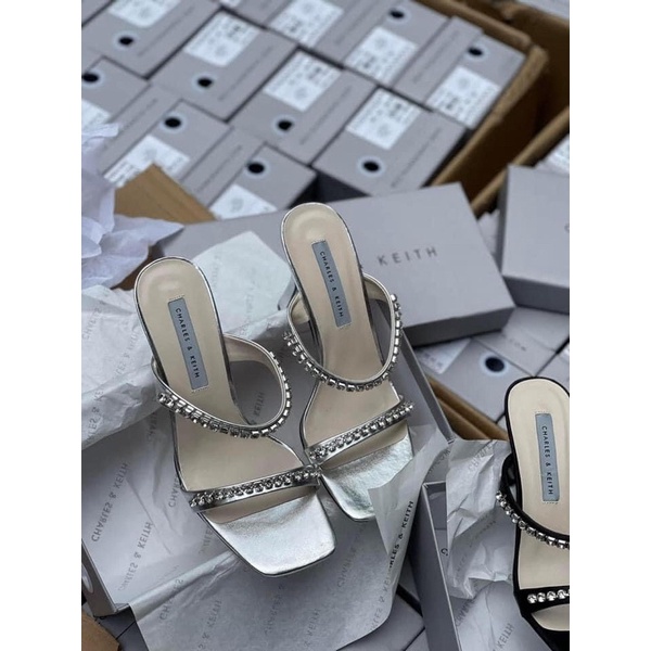 Guốc C.N.K hai quai đá [Hàng sẵn-full box]H381