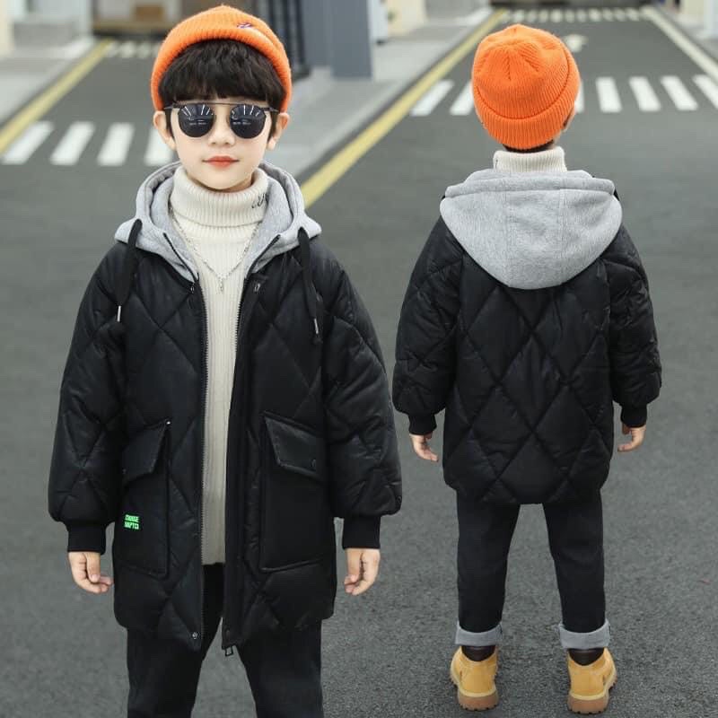 Áo Phao lót nỉ bé trai size đại (sẵn ạ)H387