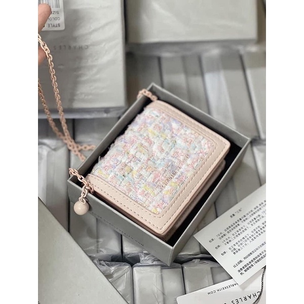 Ví CK mini trần trám kèm dây đeo [full box][HÀNG SẴN]H366