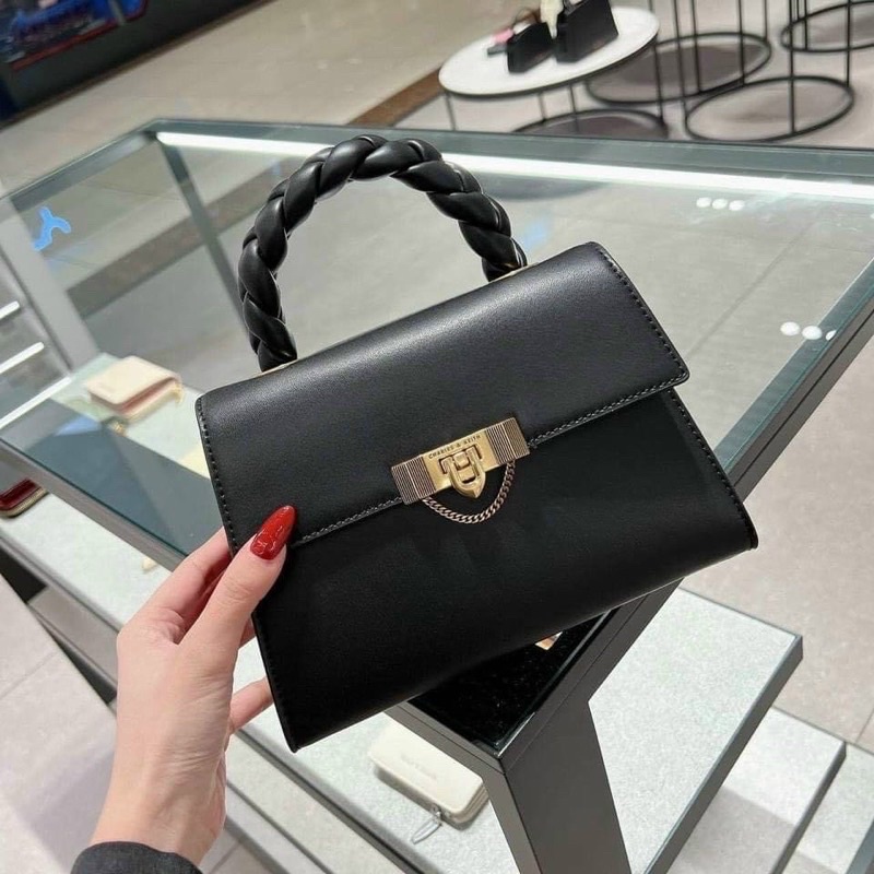 Túi cê ka quai xoắn size 22 da trơn xuất dư[HÀNG SẴN]H309