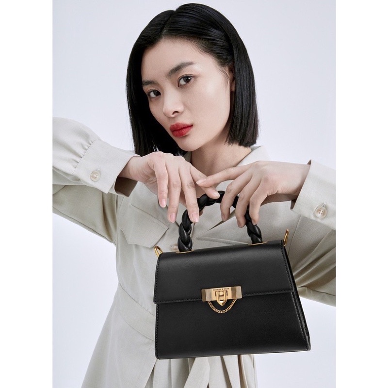 Túi cê ka quai xoắn size 22 da trơn xuất dư[HÀNG SẴN]H309