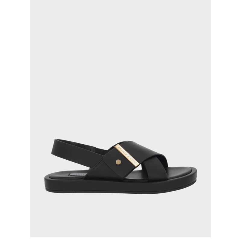 Sandal CK hai quai đan chéo [SẴN- fullbox] (form to lùi 1 sz)H338