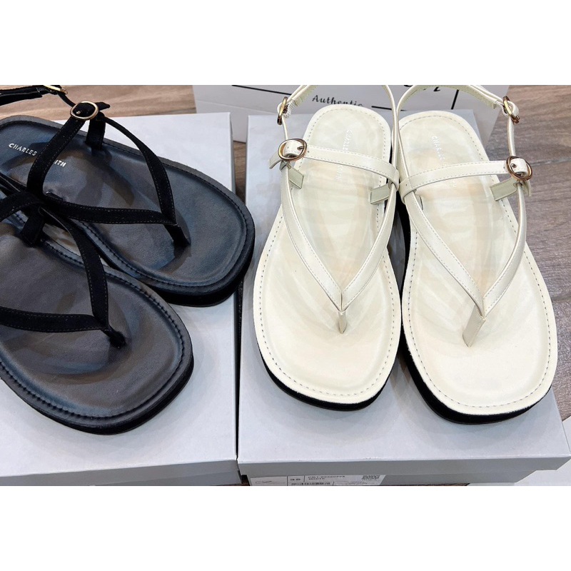 Sandal CK xỏ ngón đế bánh mỳ tôn dáng[full box- lùi 1 sz] ( HÀNG SẴN)H376