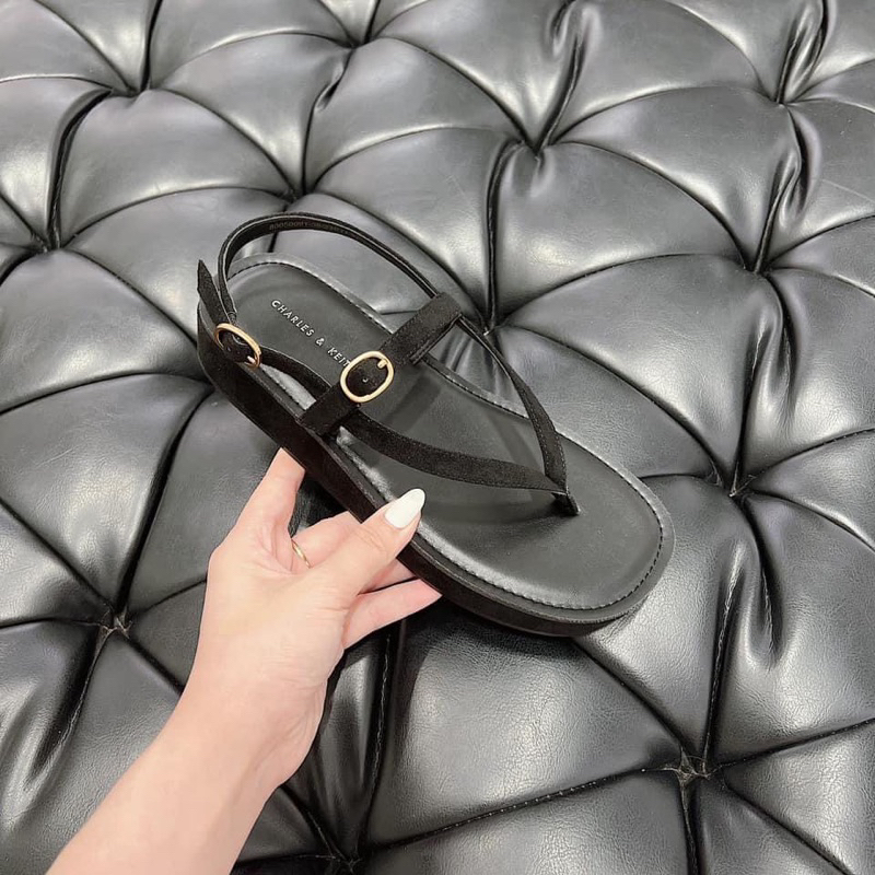 Sandal CK xỏ ngón đế bánh mỳ tôn dáng[full box- lùi 1 sz] ( HÀNG SẴN)H376